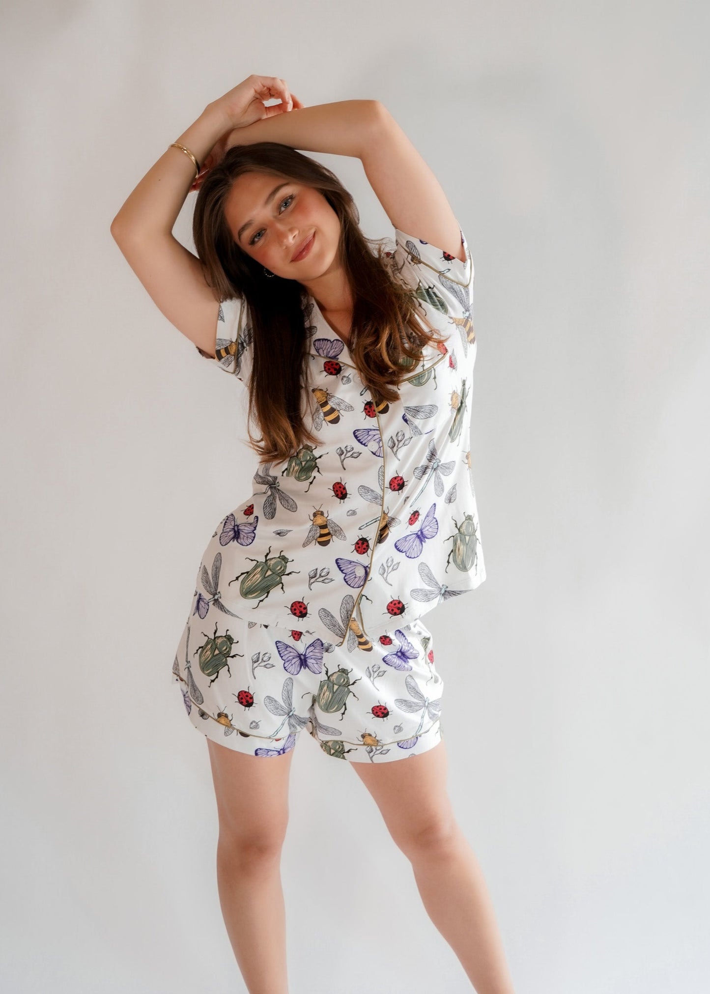 Luxe Her Shorts Set Bugs