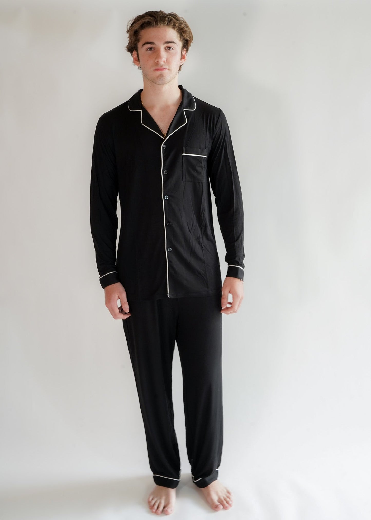 Classic Men Pants Set Black