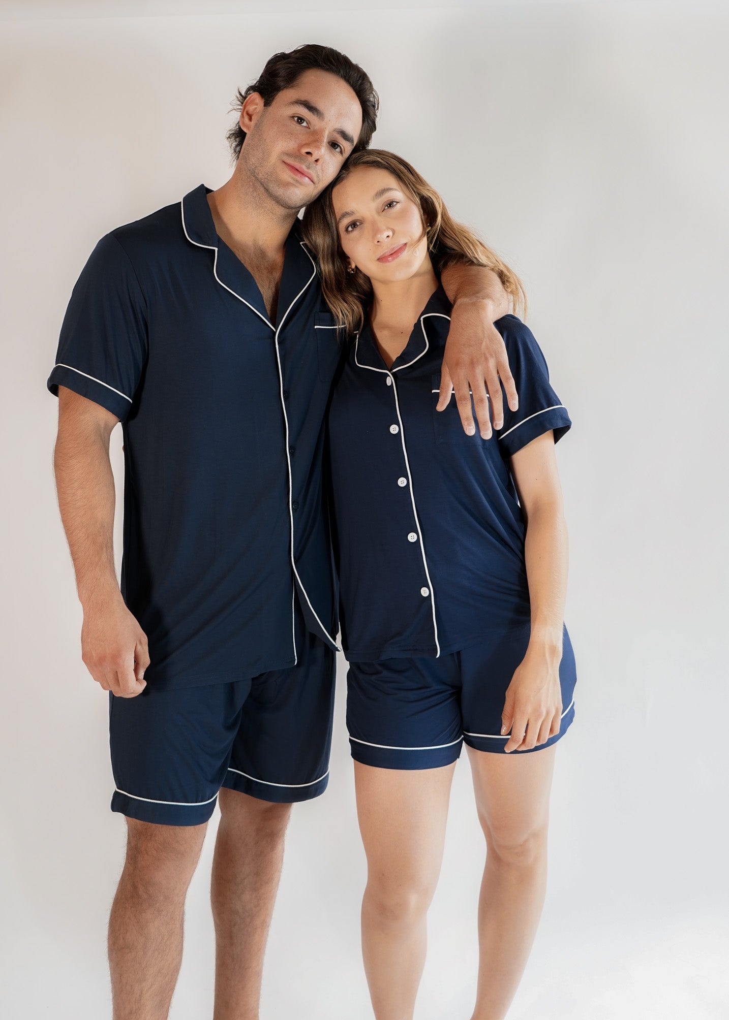 Classic Her Shorts Set Navy