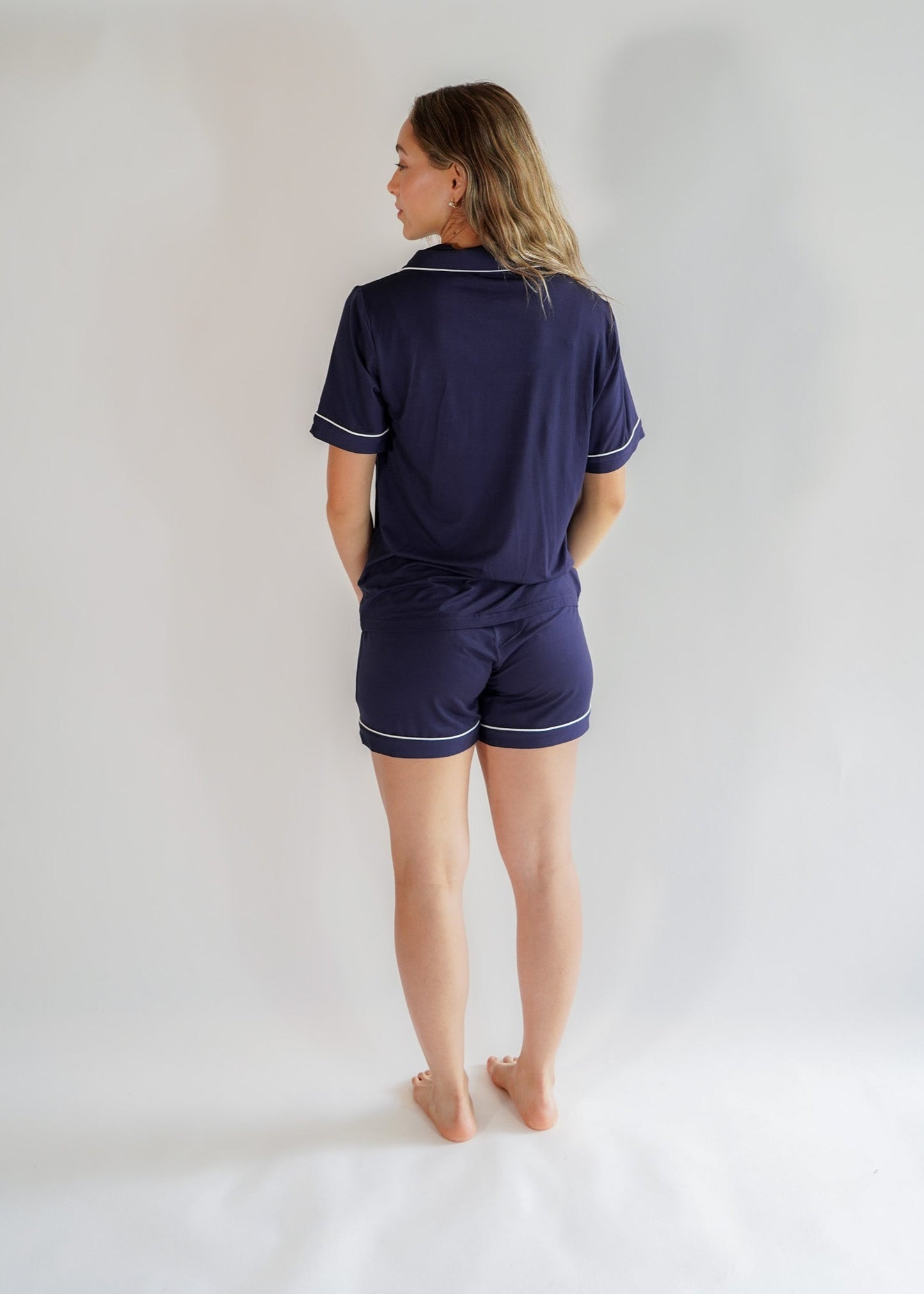 Classic Her Shorts Set Navy