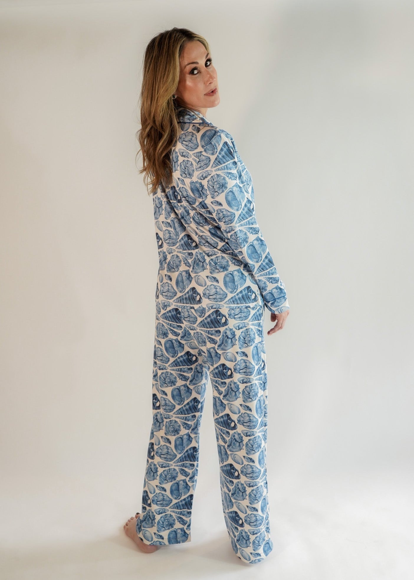Luxe Her Pants Set Blue Sea