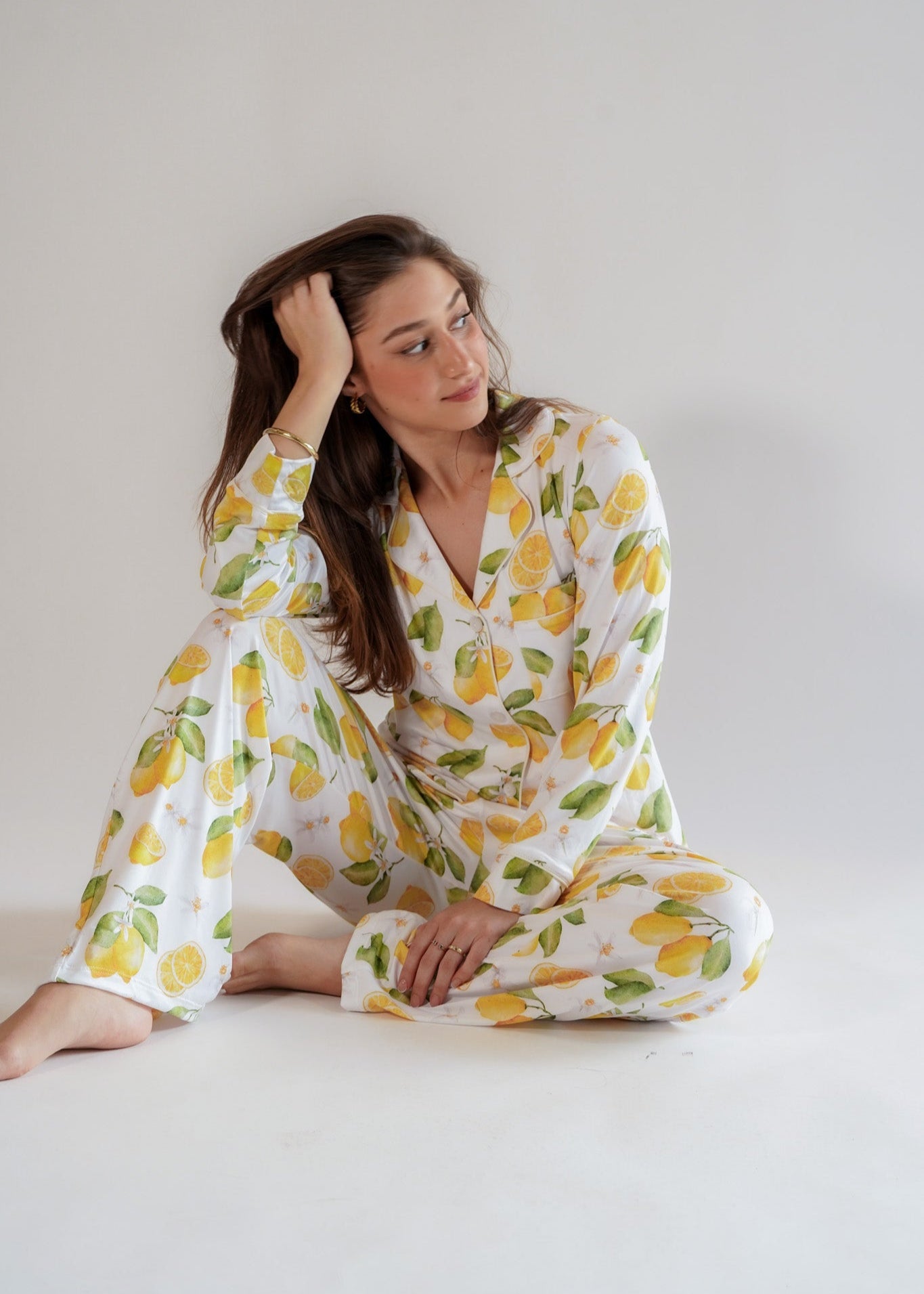 Luxe Her Pants Set Lemon