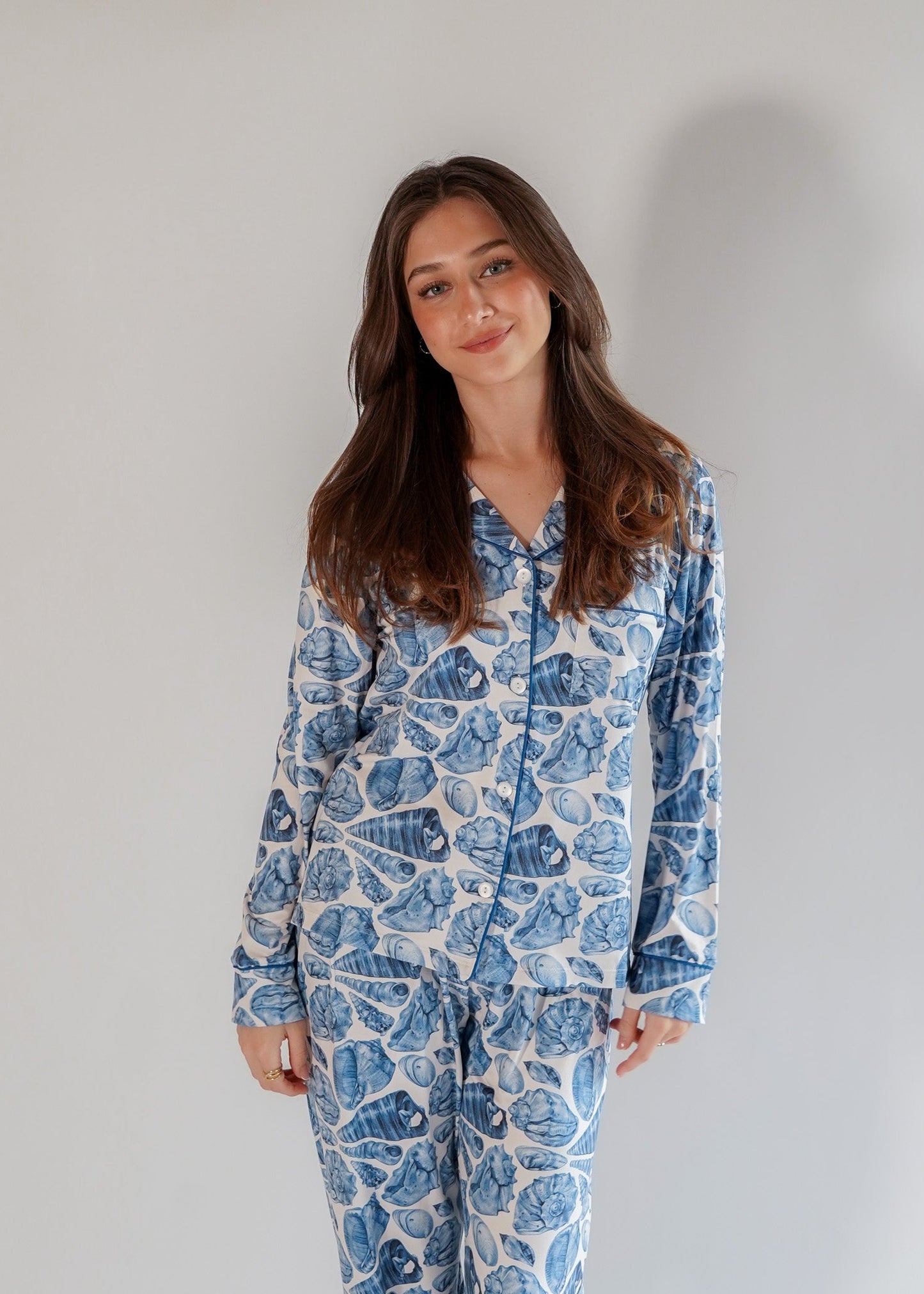 Luxe Her Pants Set Blue Sea