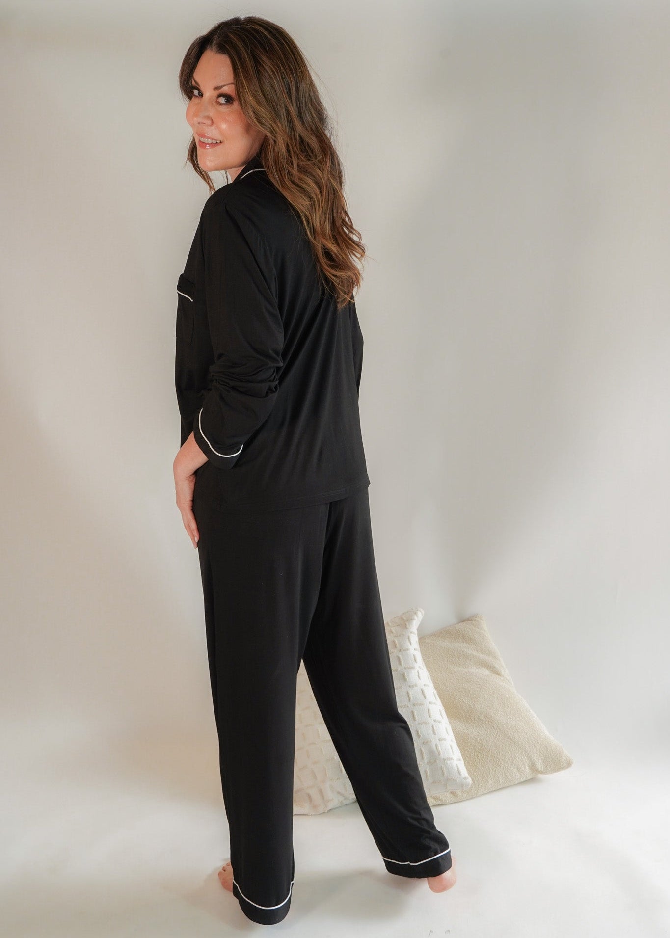 Classic Her Pants Set Black