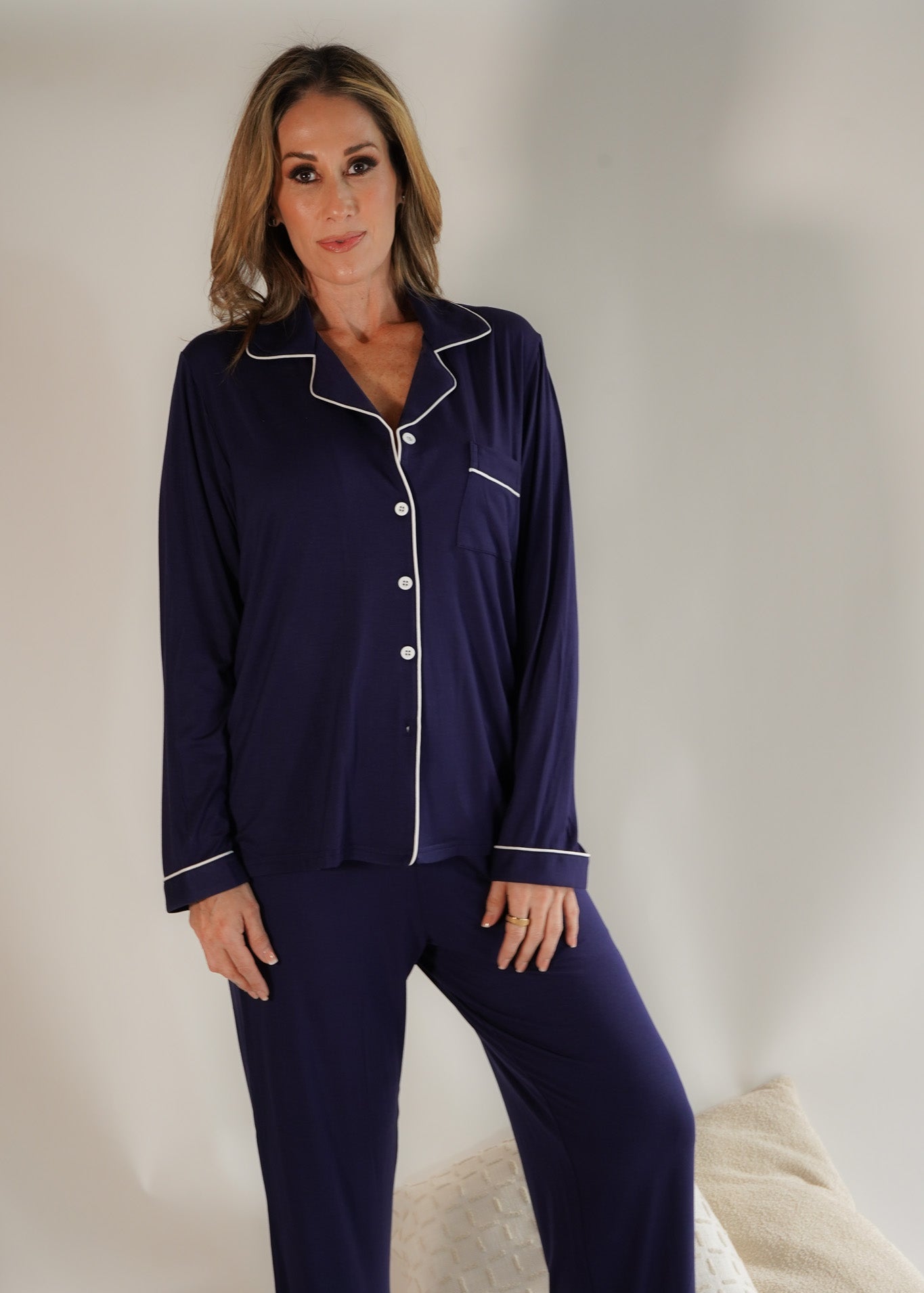 Classic Her Pants Set Navy