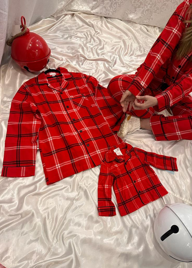 Cozy Kids Pants Set Red