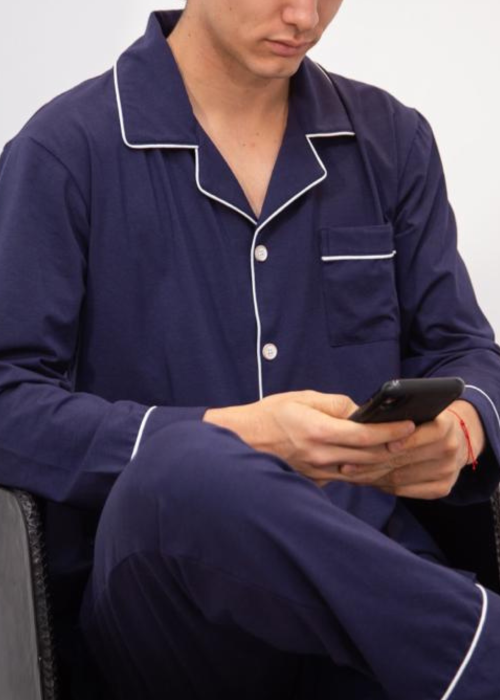 Classic Men Pants Set Navy