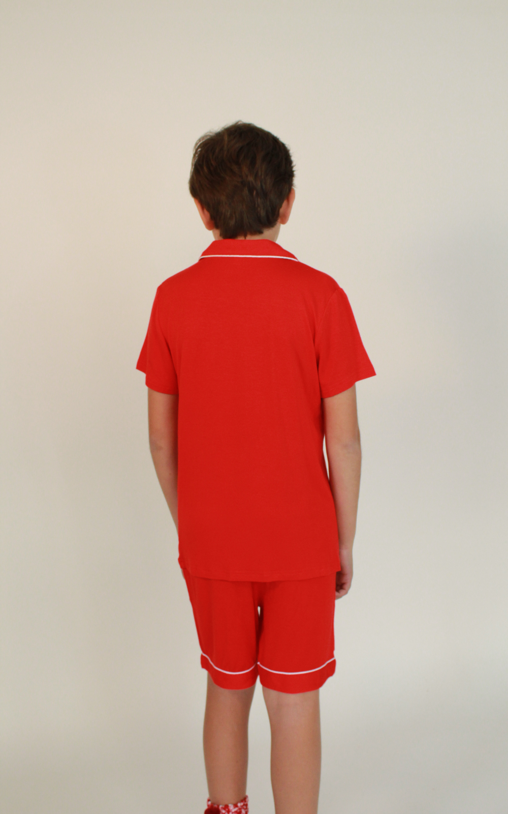 Classic Kids Short Set Red