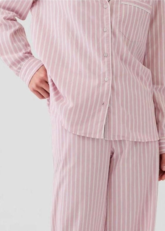 Luxe Her Pants Set Pink Strips