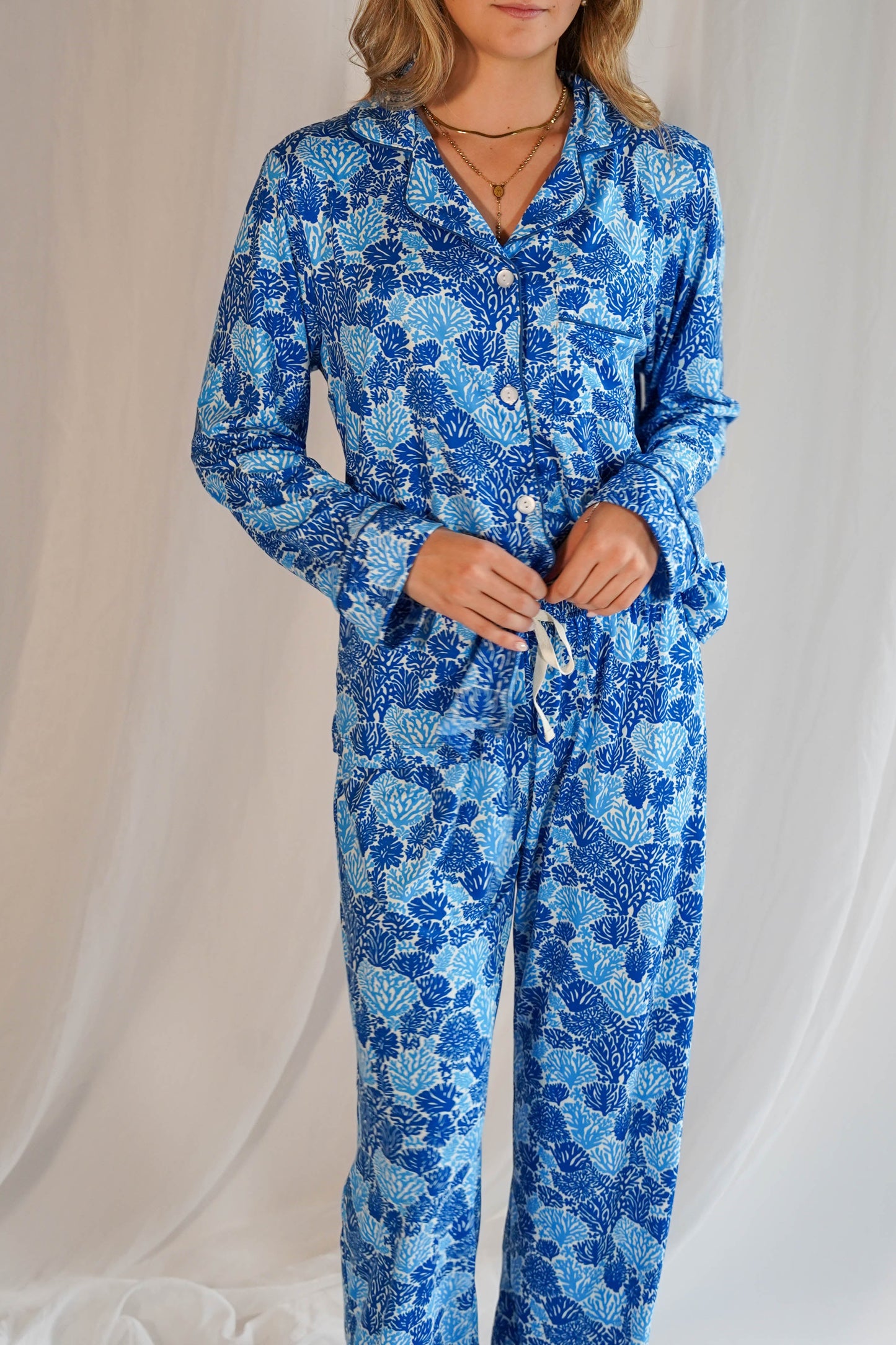 Luxe Her Pants Set Corals