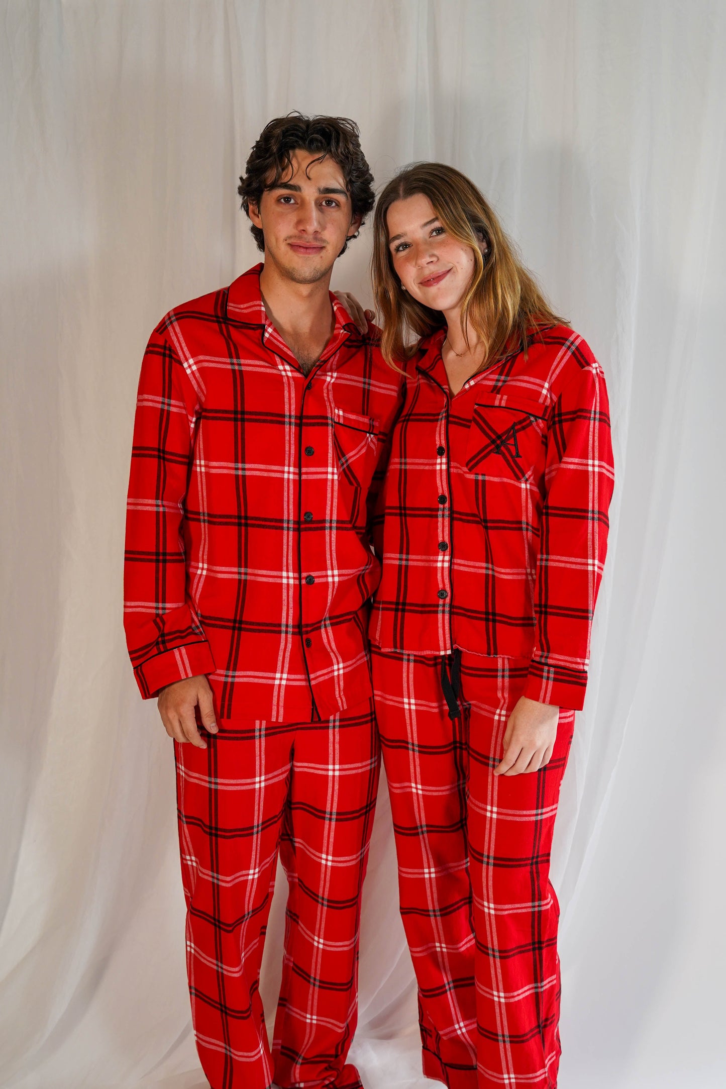 Cozy Men Pants Set Red