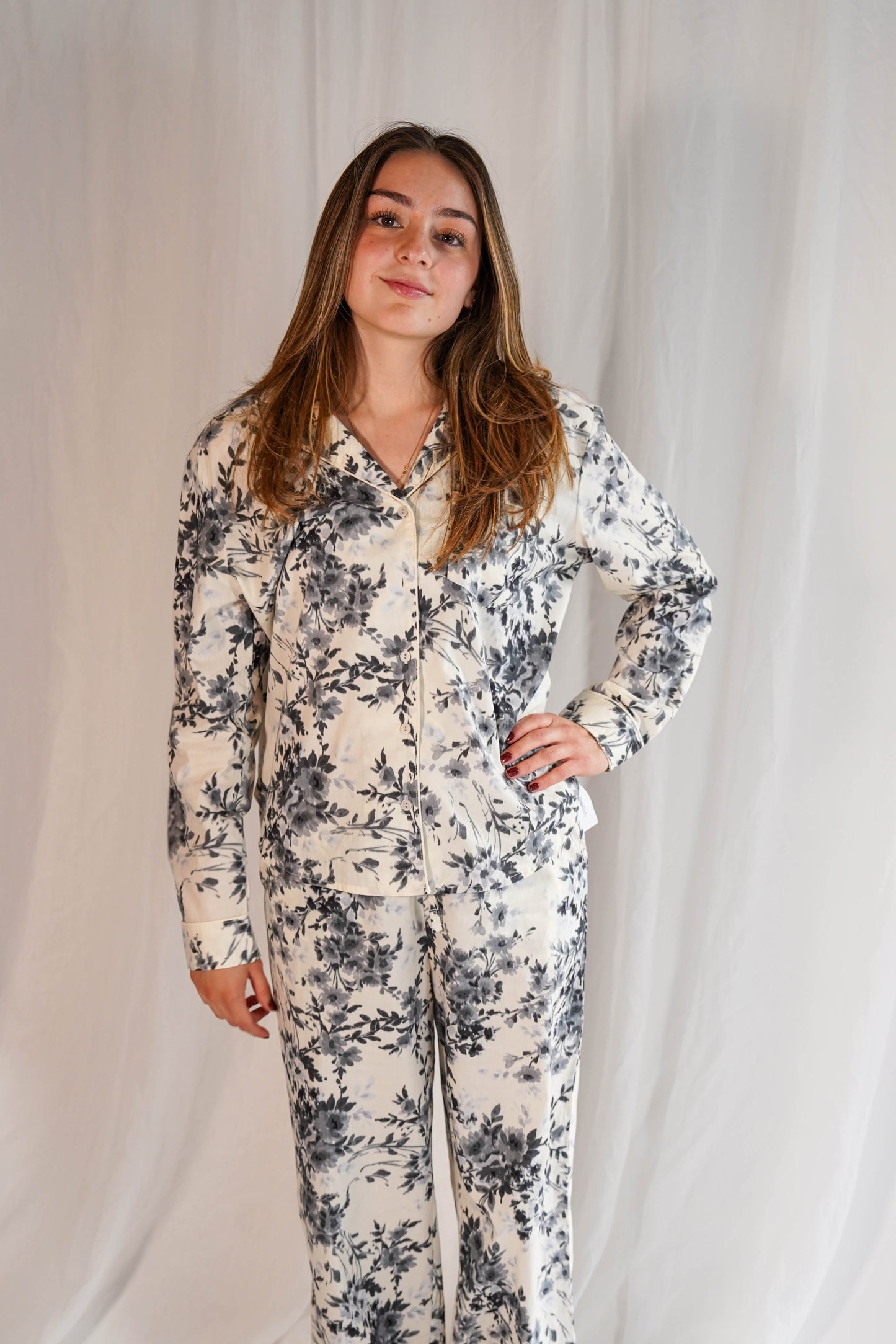 Luxe Her Pants Grey Bouquet