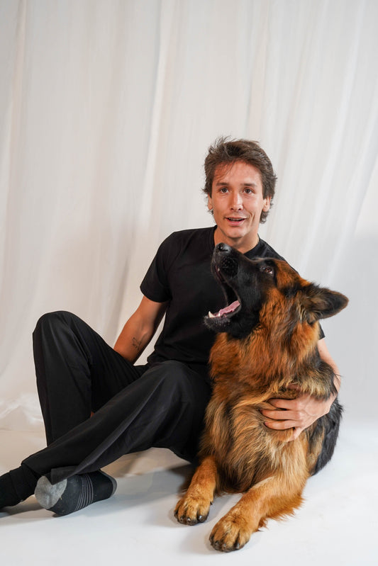 Casual Men Pants Set Black