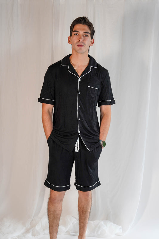 Classic Men Shorts Set Black