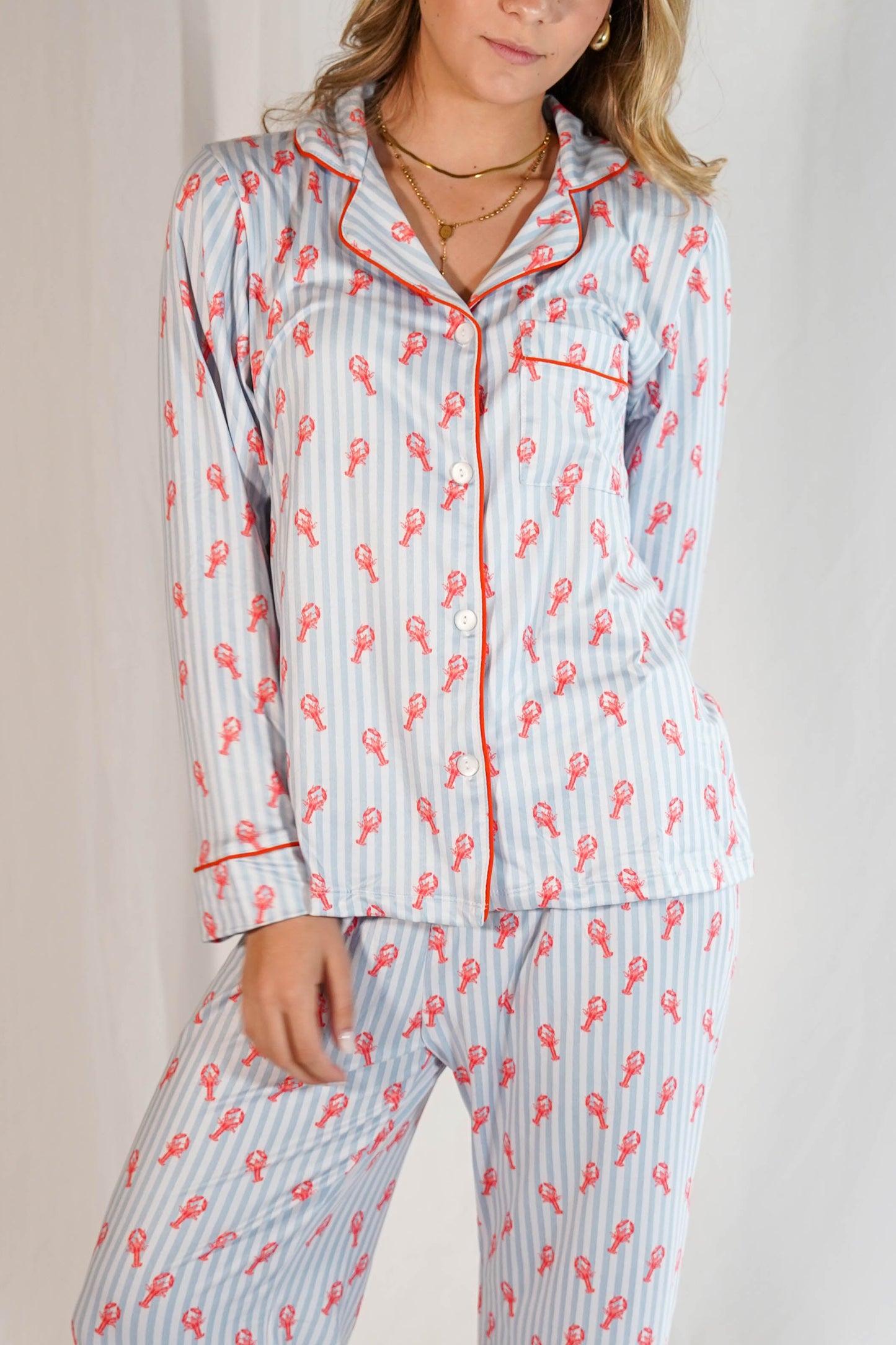 Luxe Her Pants Set Lobsters