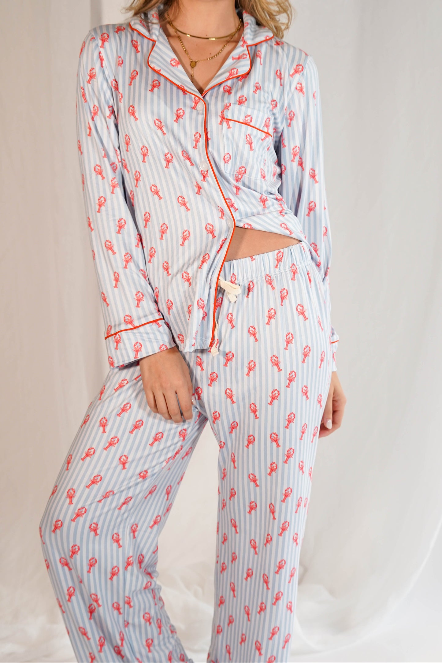 Luxe Her Pants Set Lobsters