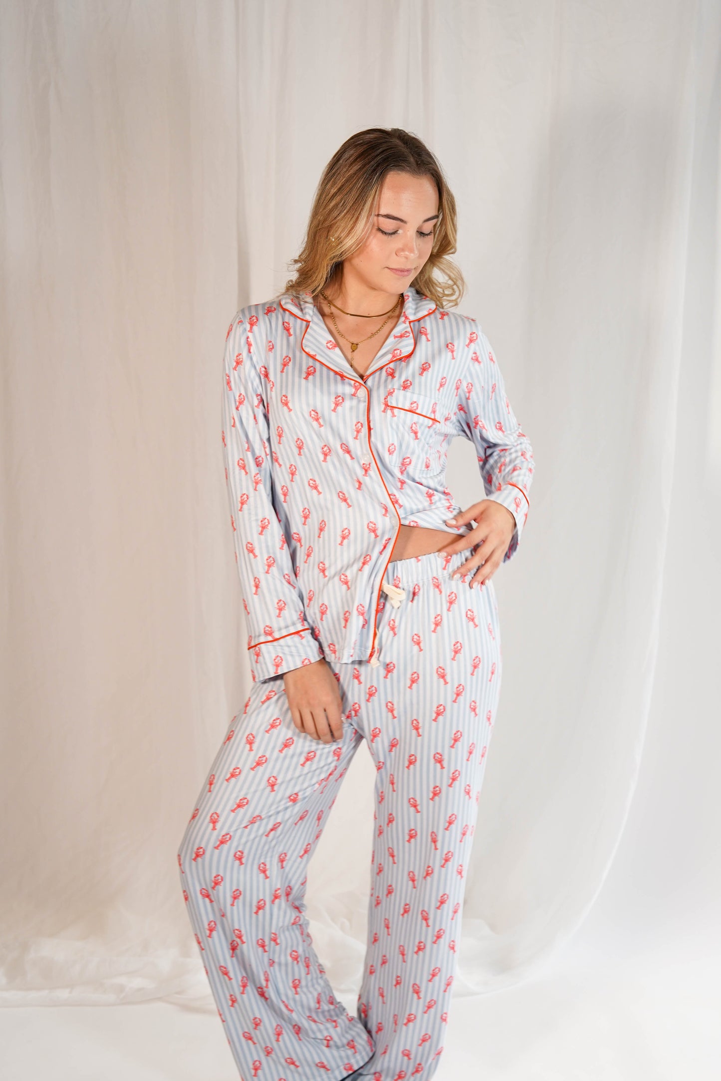 Luxe Her Pants Set Lobsters