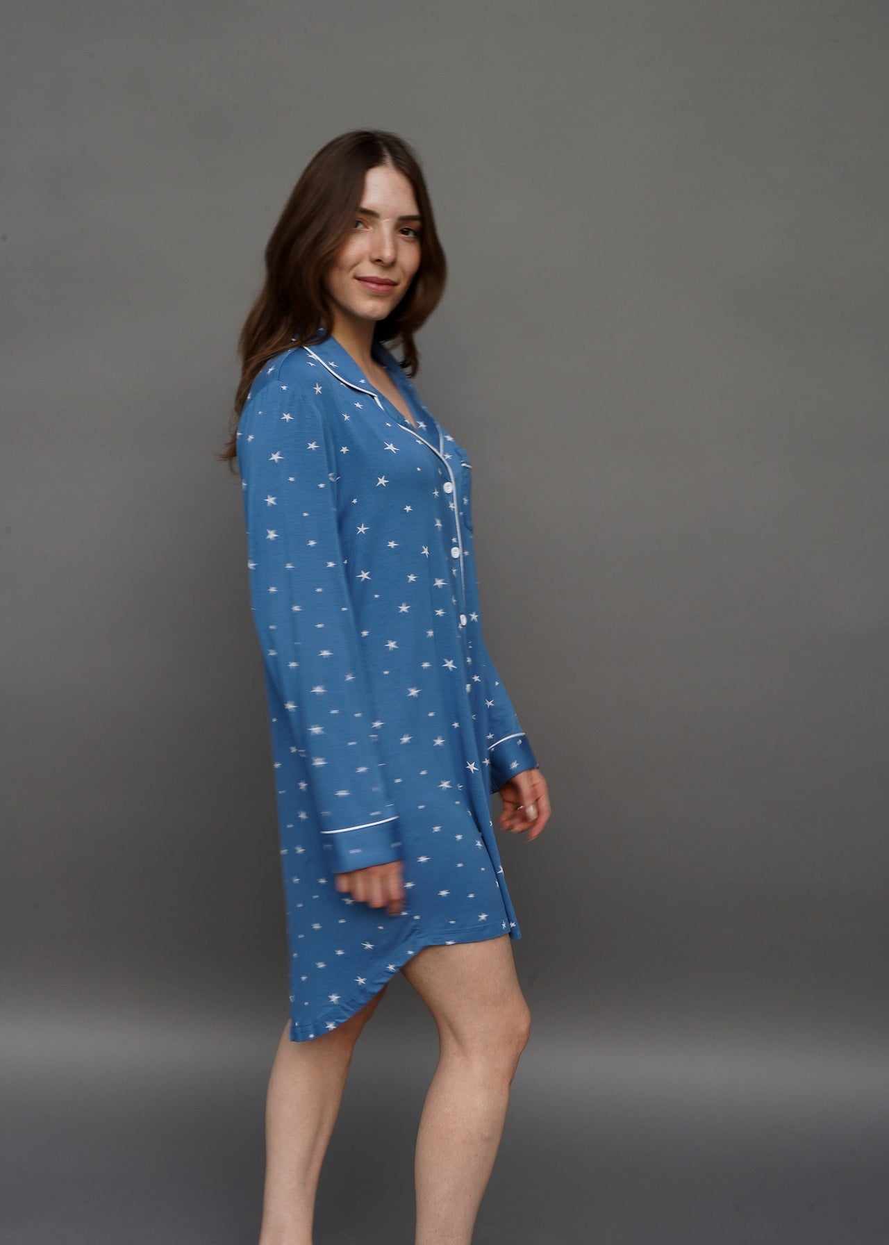 Classic Her Dress Blue Stars