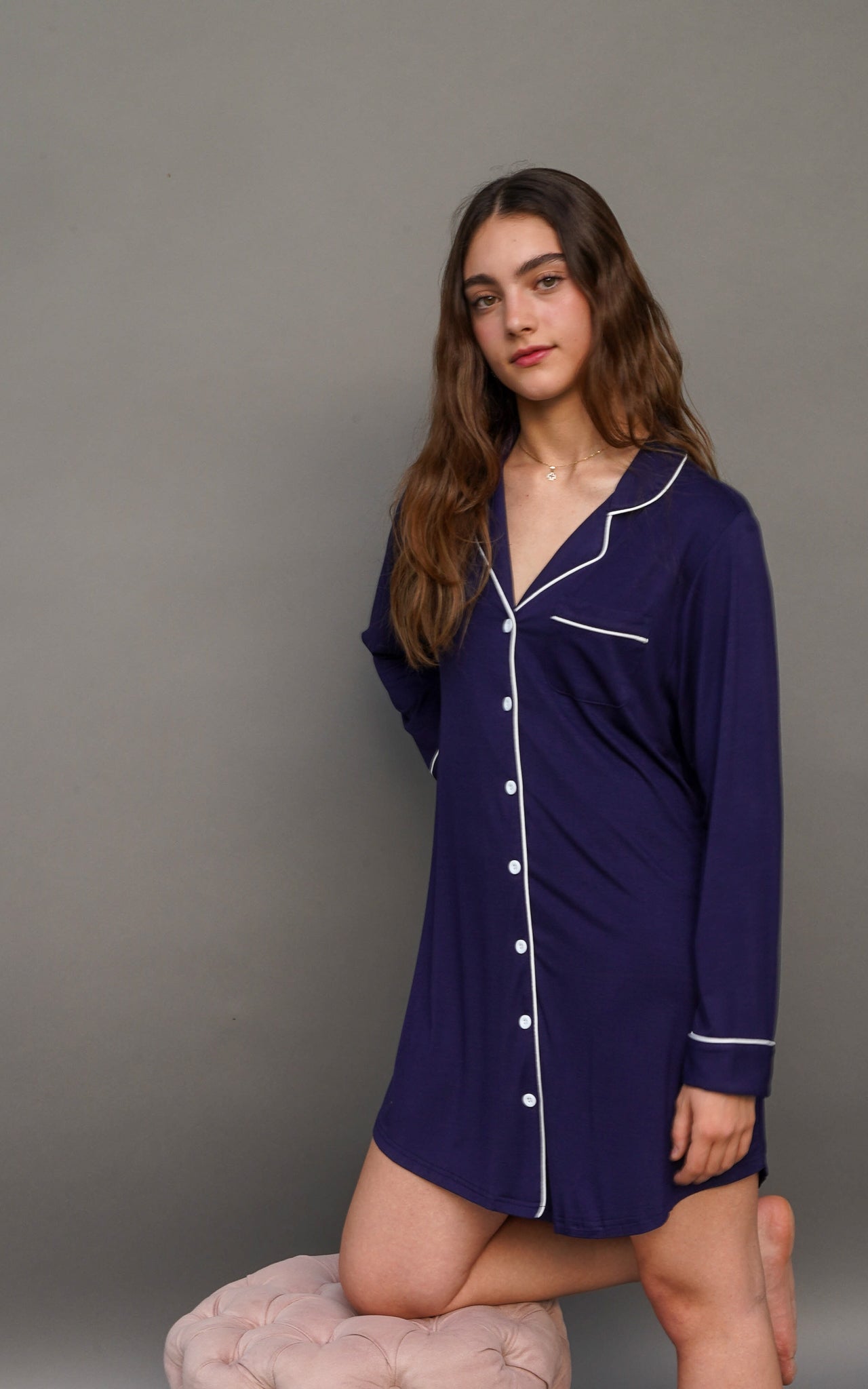 Classic Her Dress Navy