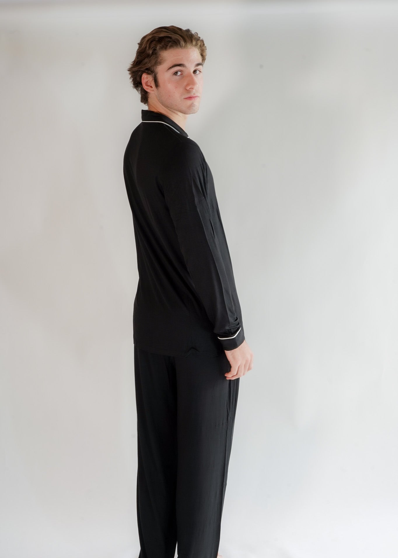 Classic Men Pants Set Black