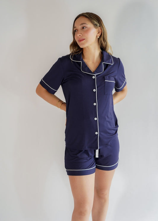 Classic Her Shorts Set Navy