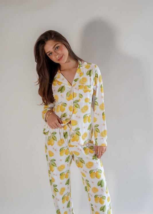 Luxe Her Pants Set Lemon