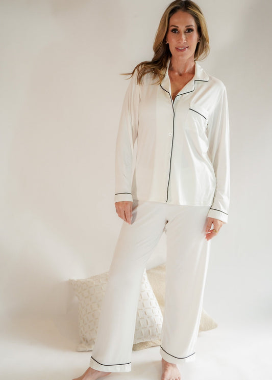 Classic Her Pants Set White