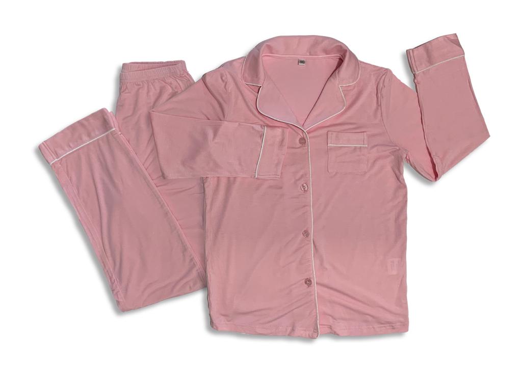 Classic Kids Pants Set Pink