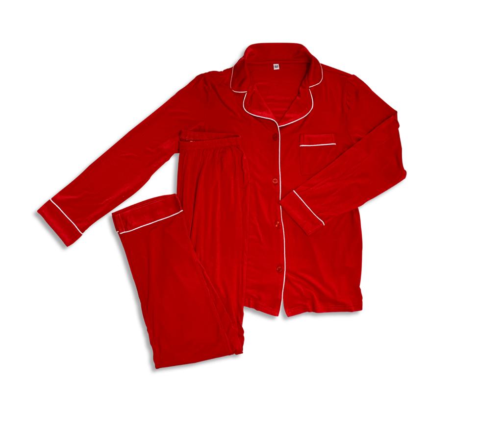 Classic Kids Pants Set Red
