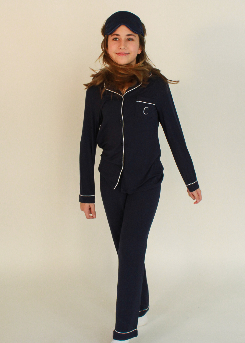 Classic Kids Pants Set Navy