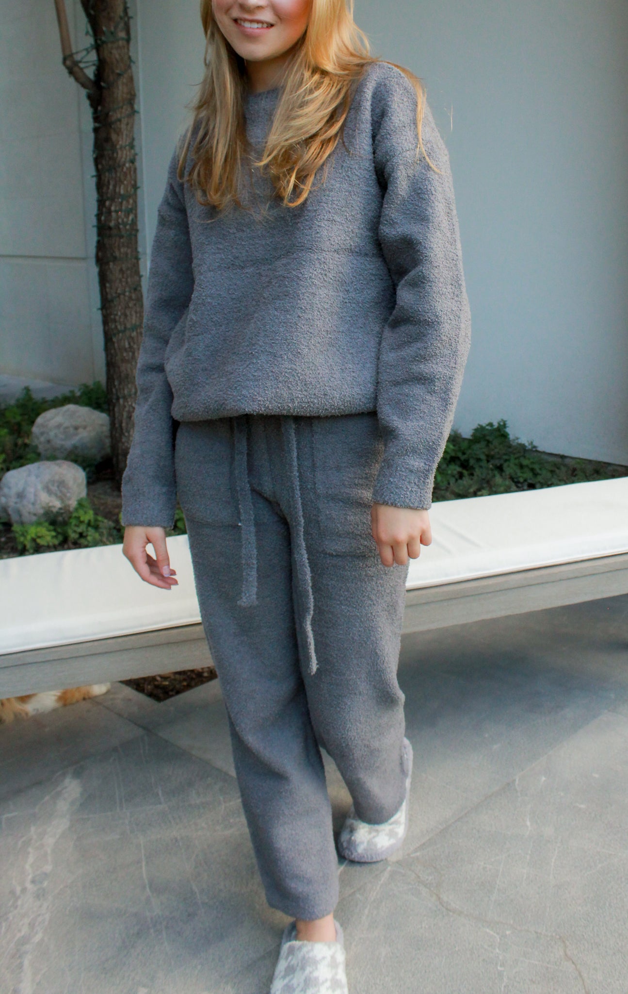 Loungewear Sherpa Set Gray