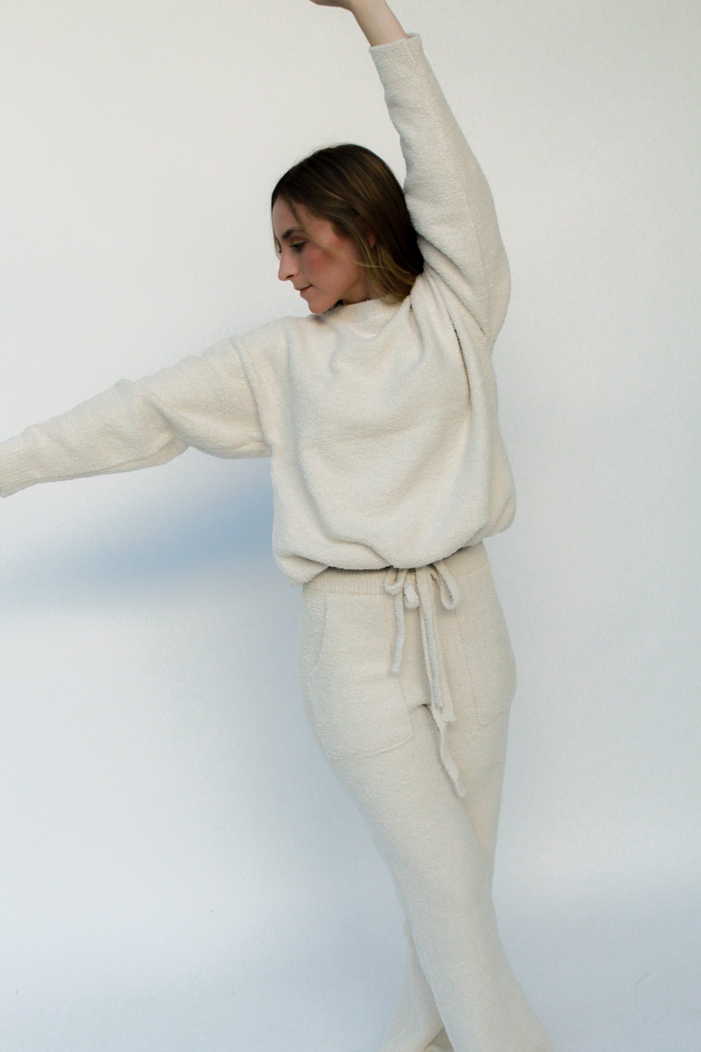Loungewear Sherpa Set Ivory