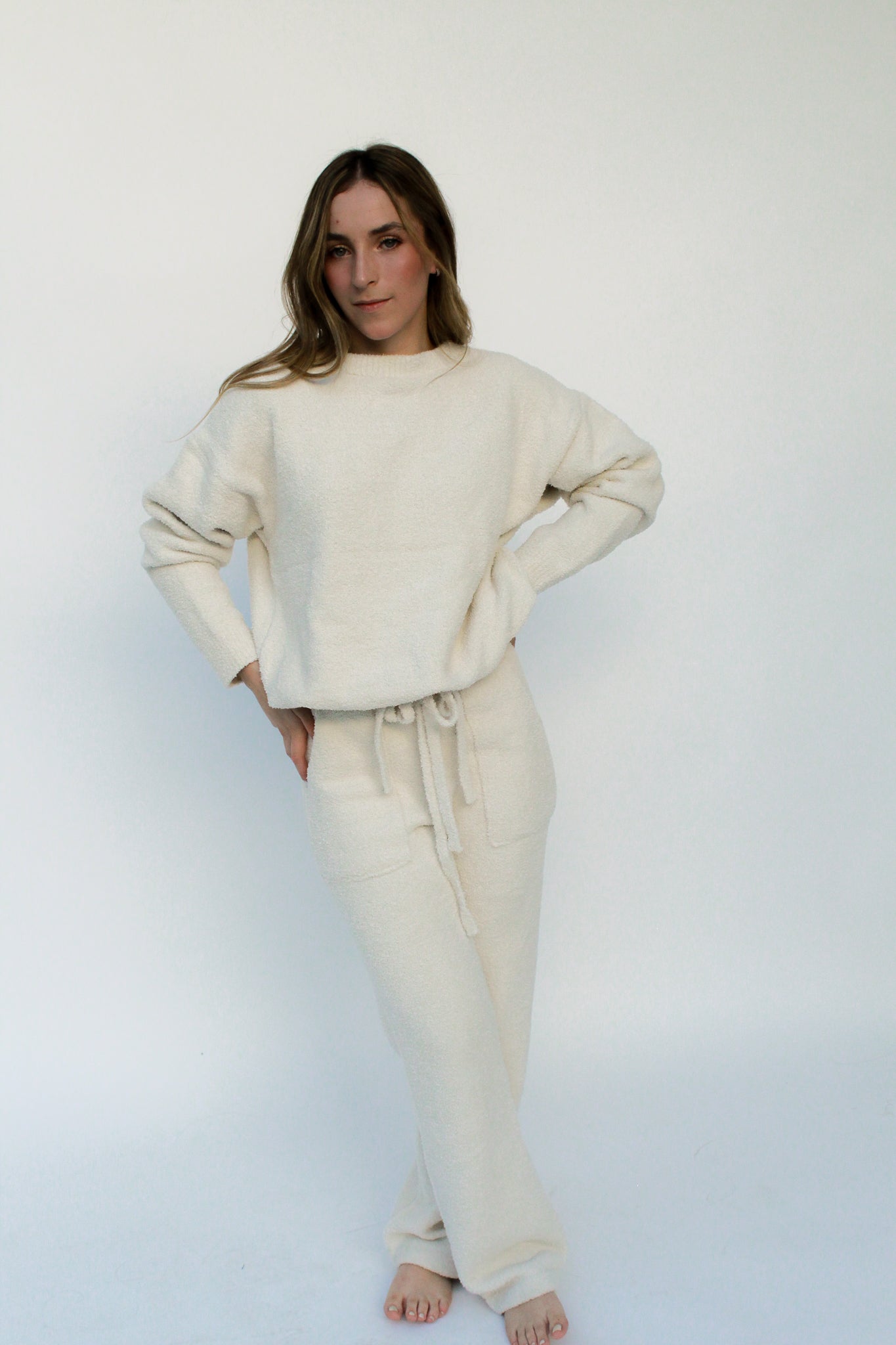 Loungewear Sherpa Set Ivory