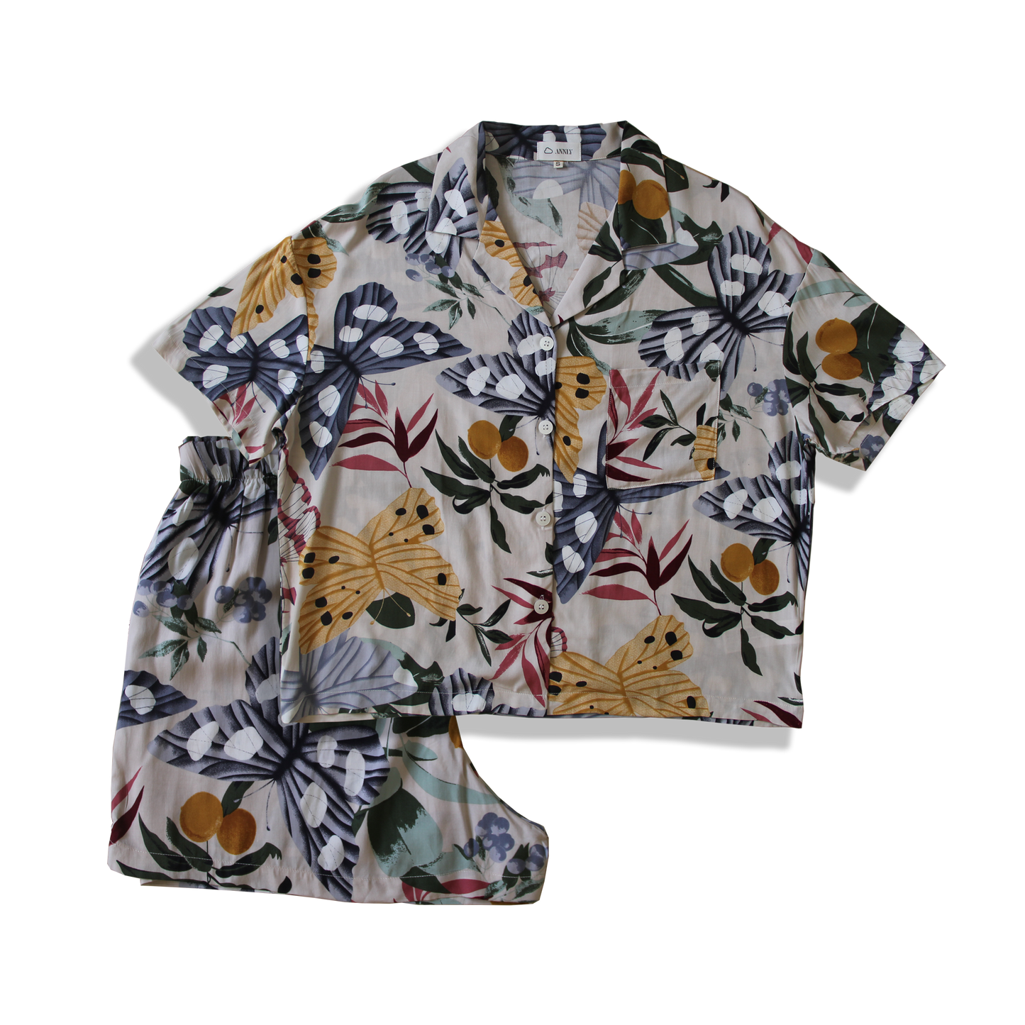 Sleepy Her Shorts Set Butterflies