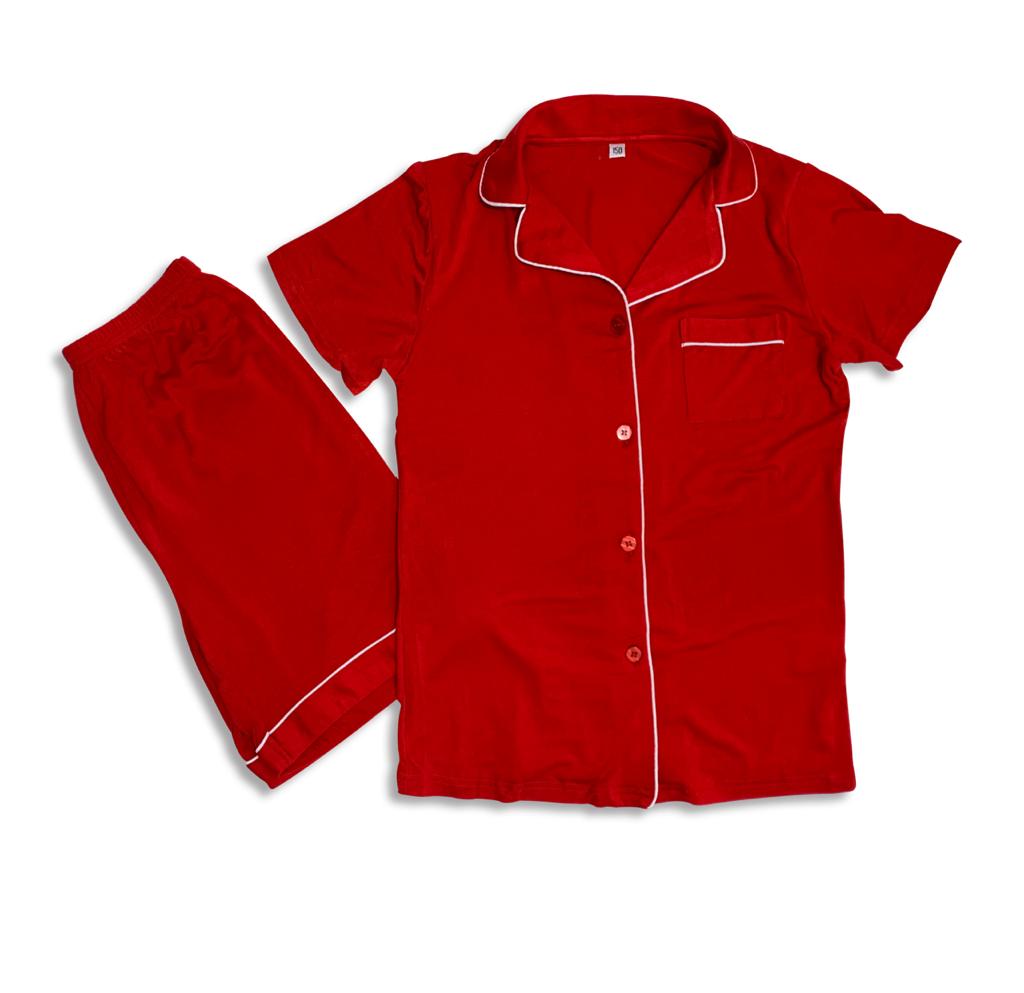Classic Kids Short Set Red